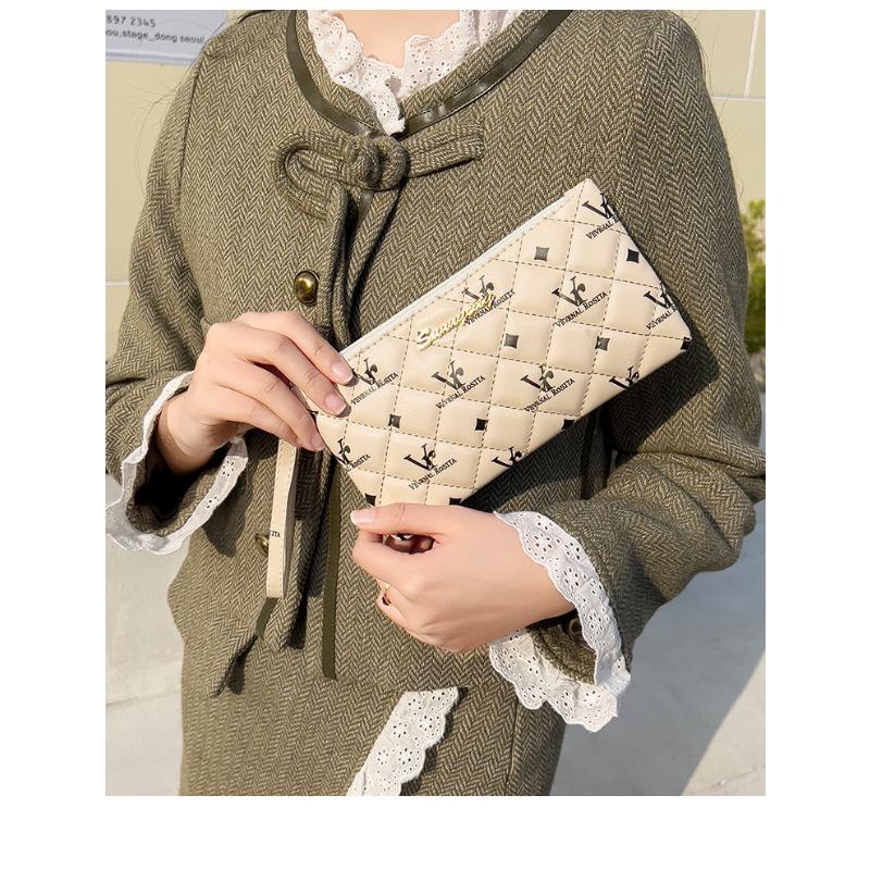 Women's Bag Mobile Phone Bag Fashion Everything Printed Coin Purse Advanced Sense Clutch Bag