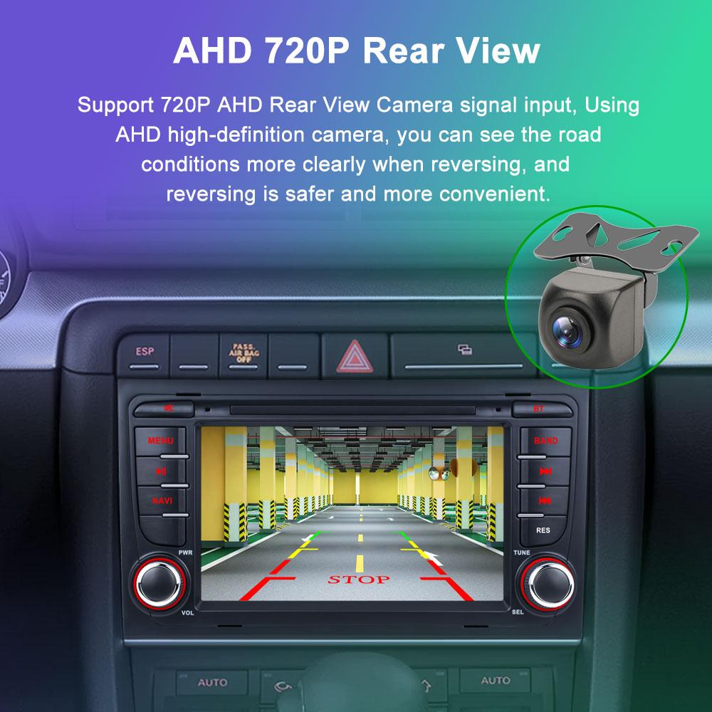 Wireless Carplay 2 Din Android 12 For A-udi A4 B6 B7 S4 RS4 Seat Exeo 2002-2008 Radio Multimedia Stereo Head Unit 4G 8-core GPS Navigation