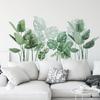 DIY Green Plant Leaves Wall Sticker Decals Decorative Self Sticky Peel and Paste for Bedroom