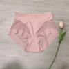 Medium Waist Women's Triangle Transparent Mesh Triangle Comfortable Abdominal Compression Ice Silk Women's Underwear Large Size Panties