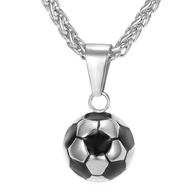 New Ideas Fashionable Gift Sports Product Football Necklace Personalized Cool Gift Accessory With Stainless Steel Chain