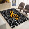3D Creative Music Note Large Carpet, Living Room, Bedroom Sofa Carpet, Kitchen, Bathroom Door Mat, Non Slip Floor Mat Gift