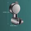 New Unique Horizontal Setting Suction Cup Handheld Shower Head Holder Large Shower Head Supports Relocatable Wall Mounted