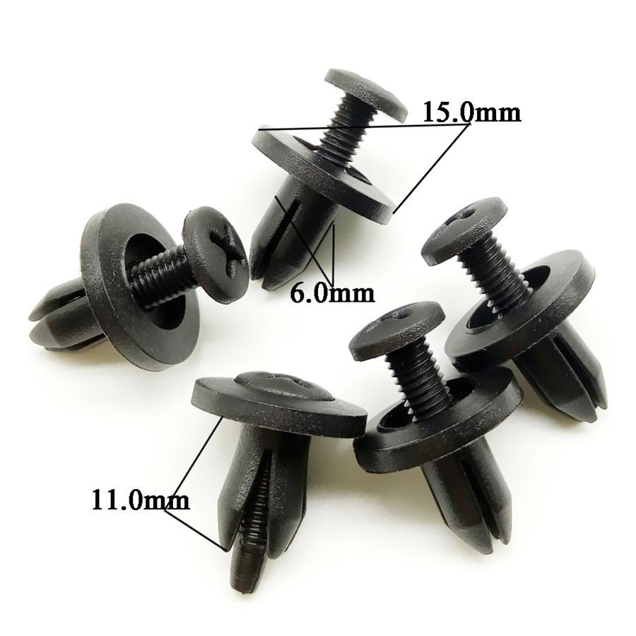 120Pcs Interior Door Trim Styling Retainer Rivet Clips Fender Panel  Bumper Door