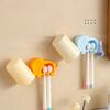 Elephant Toothbrush Rack Storage Rack Punch-Free Cartoon Mouthwash Cup Toothbrush Cup Wall-Mounted Storage Rack