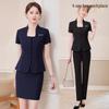 2025 Women's Professional Short-Sleeve Suit Set for Office and Retail Management