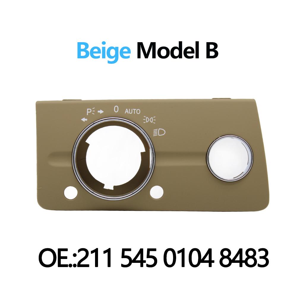 LHD Front Left Dashboard Headlight Lamp Switch Cover Trim Replacement For Mercedes Benz W211 E Class 320 350 550