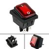 Rectangle Rocker Switch Red 20A 250VAC Illuminated