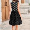 Women's Casual Daily Dating Outing Fashion Print Basic Sleeveless Loose Dress Bohemian Beach Dress Sleeveless Dress