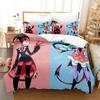 Anime Helluva Blitzo Boss Bedding Set Duvet Cover Bed Set Quilt Cover Pillowcase Comforter King Queen Size Boys Adult
