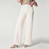 Women's Spring and Autumn Solid Color High Waisted Pants Loose Comfortable Straight Trousers