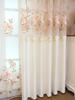 White Embroidered European Style Thickened High-end Curtains for Bedroom Transparent Tulle for Living Room,Grommet Top,