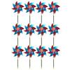 Reflective Pinwheels with Stakes Bird Repellent Wind Spinner Scare Birds Animals Away Multicolor Glittery Pinwheels for Garden Yard Lawn Porch