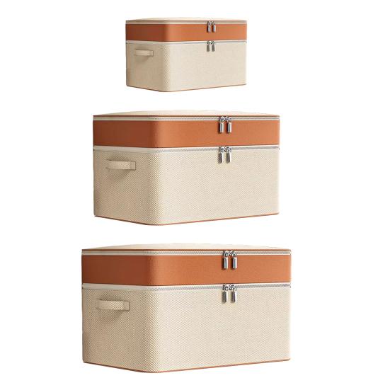 Коробка для хранения Двухслойный дизайн Большая вместимость Универсальный контейнер для хранения в гардеробе Органайзер для шкафа