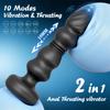 Anal Thrusting Vibes: 10 Modes of Vibration & Thrusting - 2 In 1 G-Spot Vibration Anal Toy, 5 Textured Bullets, 5 Battery Powered, Silicone Material