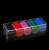 Durable Clear Acrylic Poker Chips Tray 100 Chips Case Box Holder Collectibles Craft