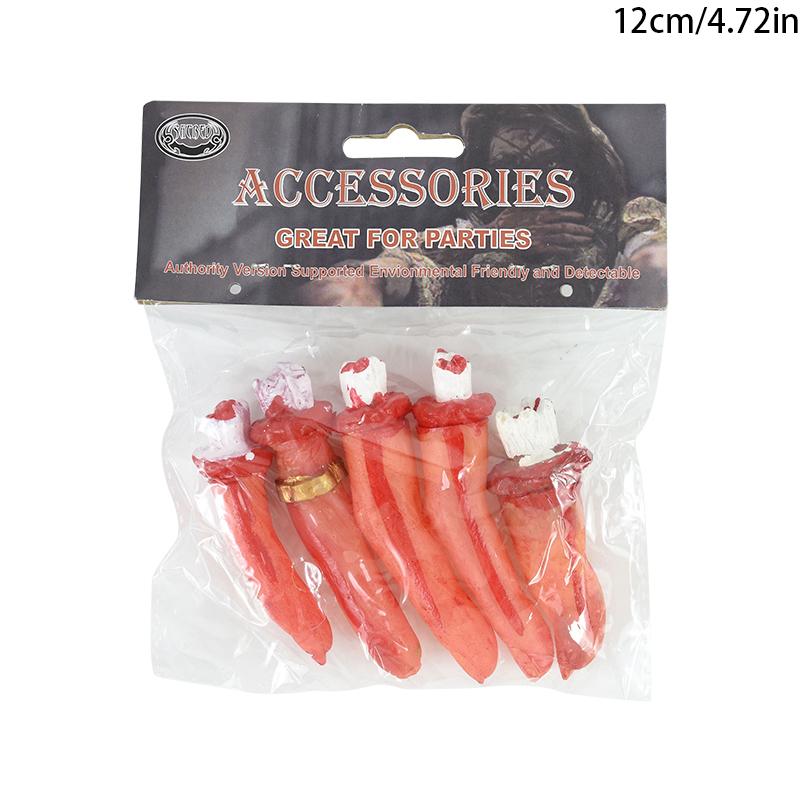 Halloween Horror Props Bloody Hand Haunted House Party Decoration Scary Fake Hand Finger Leg Foot Brain Heart Halloween Supplies