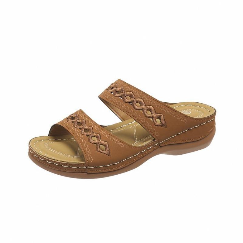 Large Size Wedge Slippers Women's Summer Light Outer Sandals TEUM Explosion