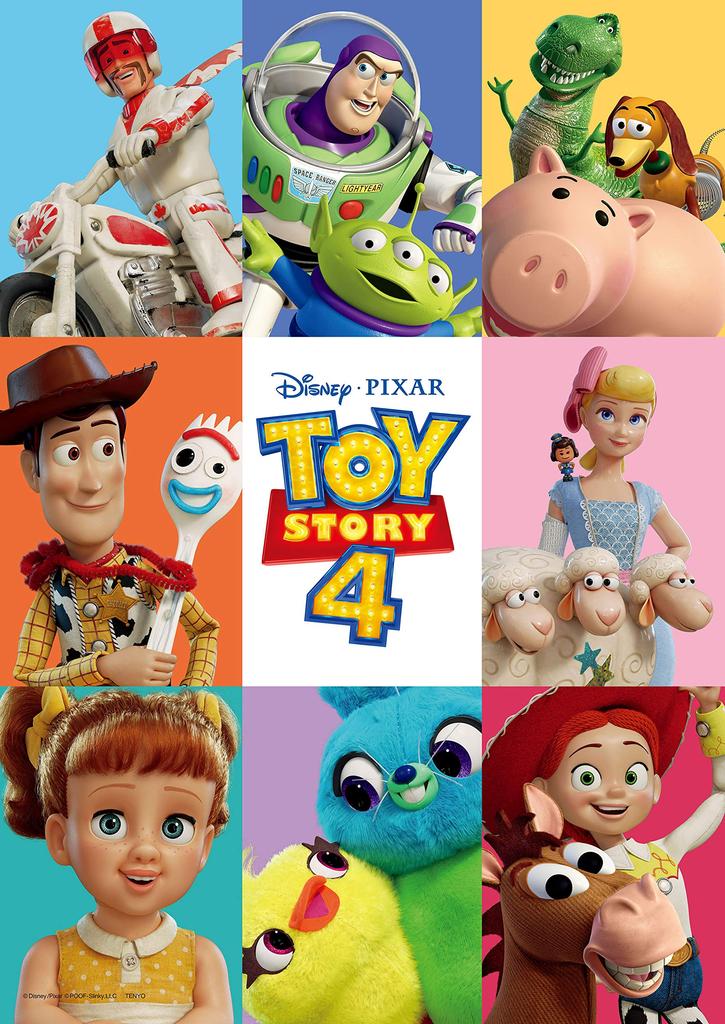 Tenyo [Made In Japan] 300-Piece Jigsaw Puzzle Disney TOY STORY 4: New Friends (30.5x43cm) D-300-012, Includes Glue, Spatula, and Service Card