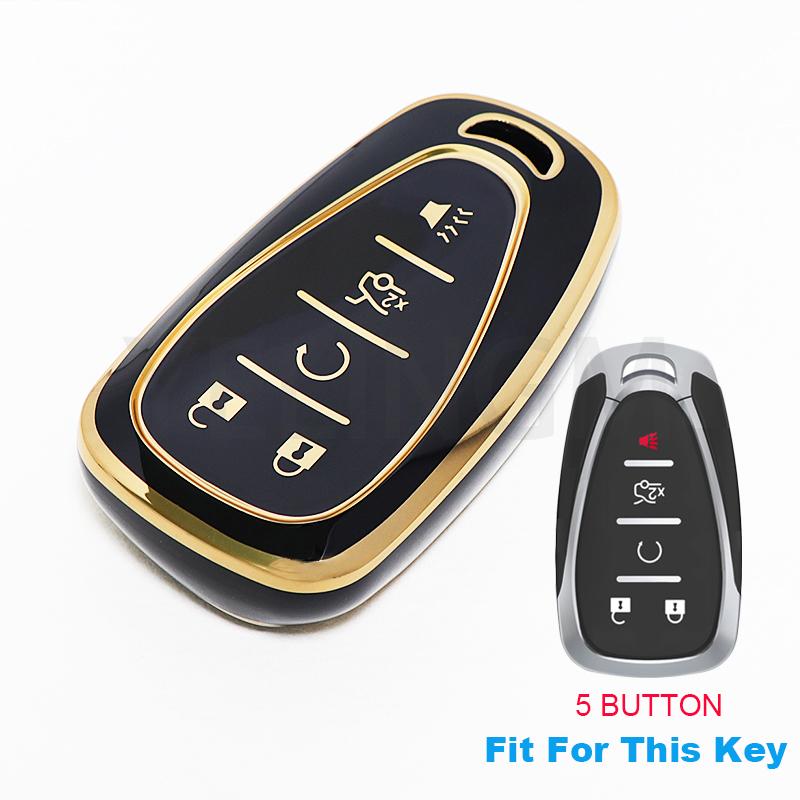Car Key Case Cover For Chevrolet Chevy Cruze Traverse Spark Equinox Sonic Volt Bolt Malibu Camaro 2/3/4/5 Buttons Auto Shell Fob