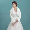 Bridal Faux Fur Wrap Evening Dress Bolero Cape Wedding Jackets