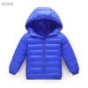 Children Autumn Winter Down Jackets 4-12 Years Boys Girls Thin Warm Outerwear Children Clothes Hooded Zipper Coats