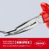 KNIPEX 2627-200 Insulated 40° Bent Nose Pliers, 1000V