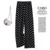Women's Summer Polka Dot Wide-Leg Pants - High-Waisted, Lightweight, Versatile, Casual Fashion.