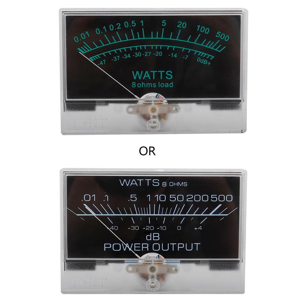 Panel VU Meter 6-12V Bulb Warm Back Light Recording Audios Level Meter