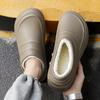Fashion Winter Men's Slippers Plus Velvet Warm Water Proof Light Kitchen Chef Shoes Wear-resistant Work Slipper Home Mans Soft Sole