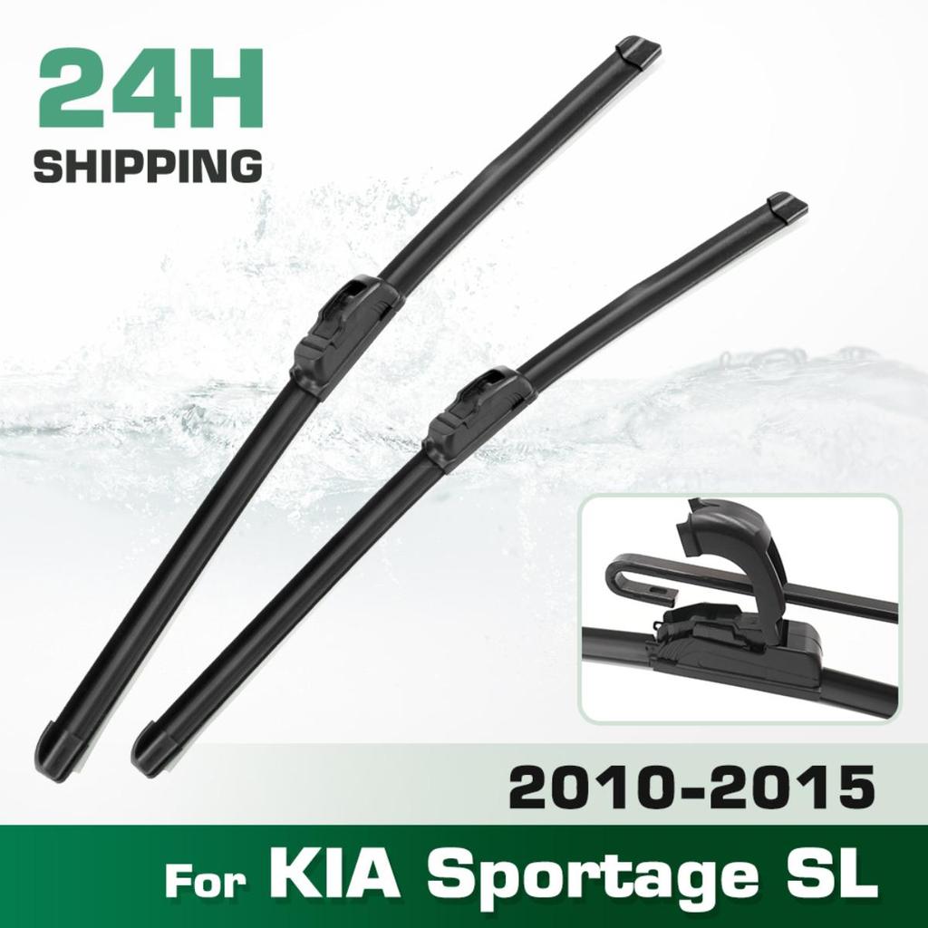 For KIA Sportage SL 2010-2015 2011 2012 2013 2014 Wiper Front Wiper Blades Windshield Windscreen Window Brush 24"+18