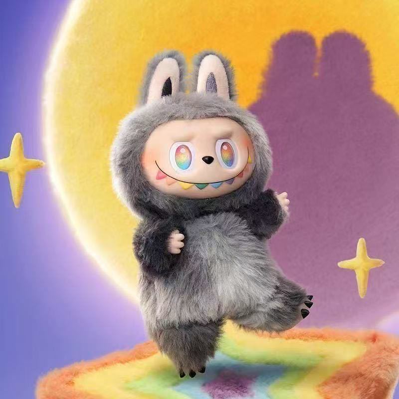 New Labubu3.0 Version Gradient Color Enamel Face Labubu Three Generations Macaron Plush Doll Blind Box