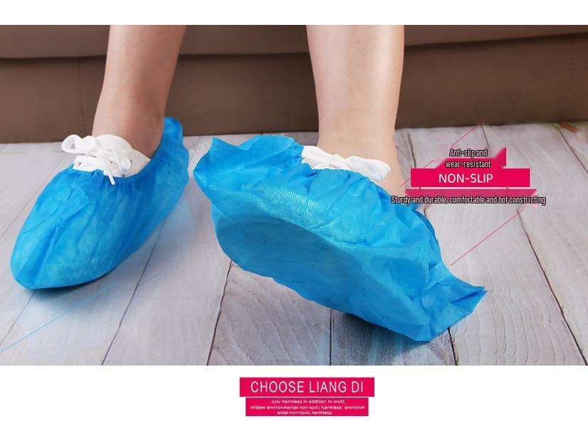 Waterproof Non-Slip Disposable Shoe Covers - Thickened, Non-Woven for Home & Computer Room Protection