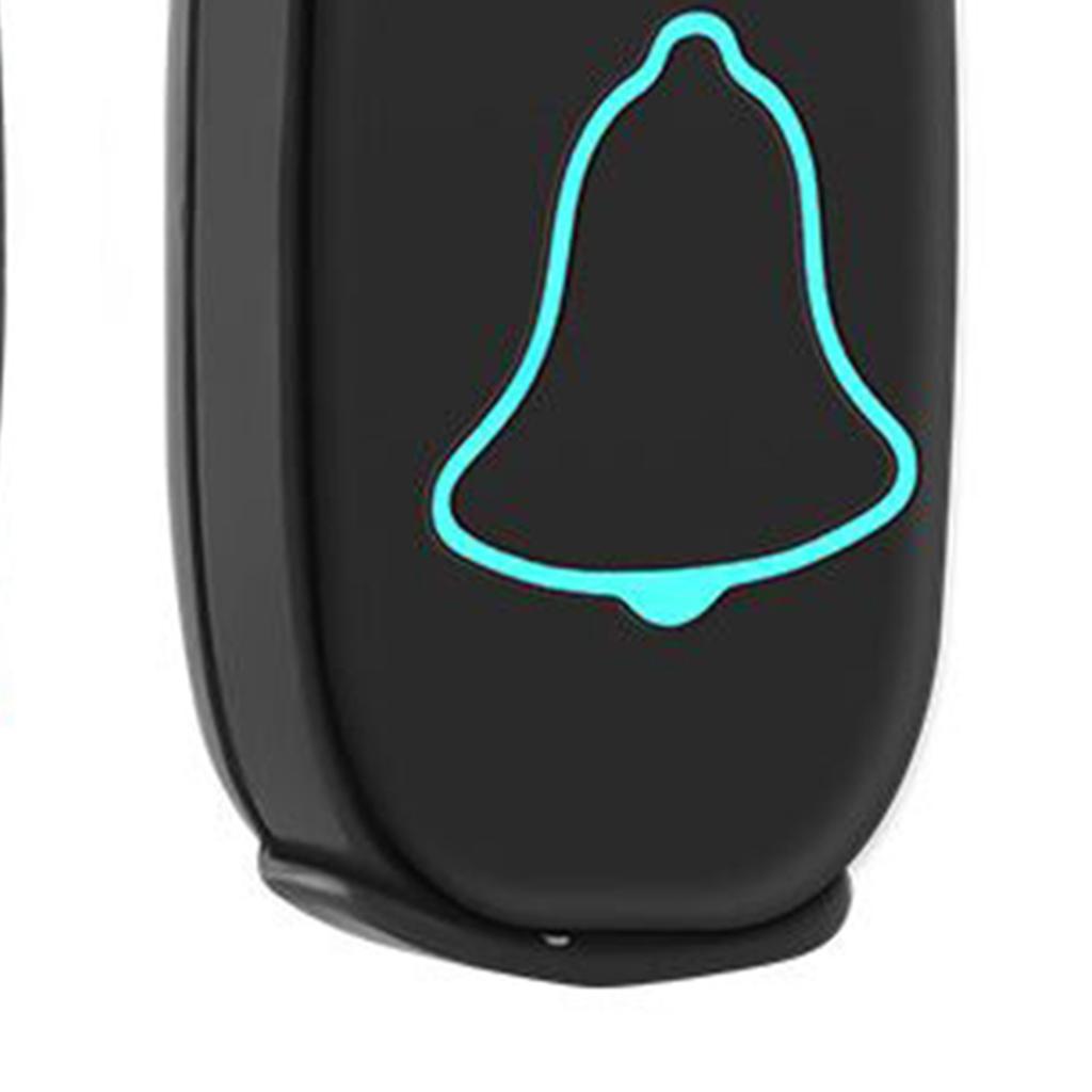 Wireless Doorbell Waterproof with 1 Transmitter and 1 Receiver One Button Alarm Caregiver Pager
