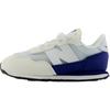 New Balance Nb 237 Универсальные Удобные Мягкие Низкие Кроссовки для Ходьбы Детские кроссовки Белый Синий IH237DIW