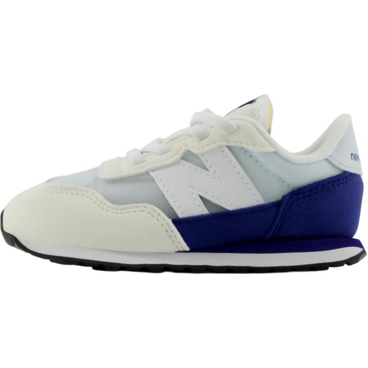 New Balance Nb 237 Универсальные Удобные Мягкие Низкие Кроссовки для Ходьбы Детские кроссовки Белый Синий IH237DIW