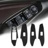 Car Window Lift Switch Panel Cover Trim Sticker Carbon Fiber for Mazda 3 Axela M3 2017 2018  Car Accessories Interiors