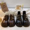 Thick Heel Platform Retro Fashion Small Mary Jane Small Leather Shoes Women Spring and Autumn New British Style