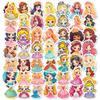 50 Cartoon Skirt Girl Princess Stickers Kindergarten Children Toys Graffiti Girl Beautiful Princess Stickers