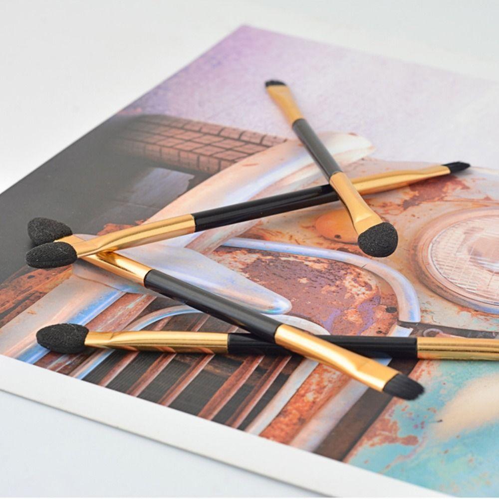 10PCS Fashion Makeup Tool Lip Eyebrow Eyeshadow Brush Double-head Sponge Stick Eyeliner Applicator