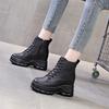 Short Boots Children's New Autumn New Versatile Women's Shoes Inner Height Increase Thick-soled British Martin Boots Thin Boots