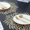 Table Pad Eco-friendly Flower Shaped PVC Hollow Out Heat Insulation Placemat for Home