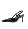 New Brand Plus Size 34-42 Women Heeled Sandals Retro Rome High Heels Shoes Women High Heel INS Leather Buckle Pumps Mules