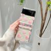 For Samsung Z Flip 4 Case Ins Heart Transparent Folding Phone Case For Galaxy Z Flip 3 5g Zflip4shockproof Hard Pc Back Cover
