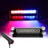 New 8LED Strobe Warning Flashing EMS Police Car Light Emergency Signal Lamp Firemen Fog 8LED Windshield Lighting Yellow Red Blue