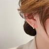 Korean Minimalist Pearl Hoop Earrings: 2022 Elegant Niche Design, High-End Women's Studs