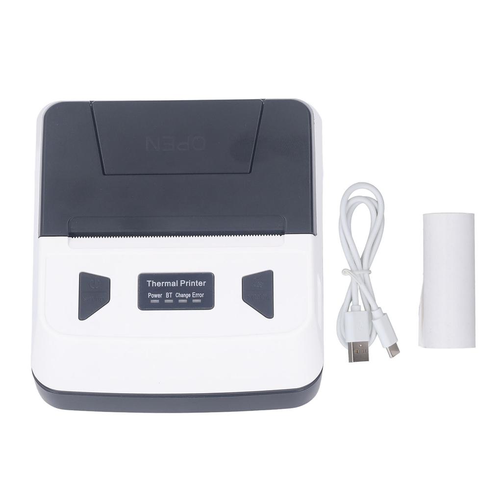 Thermal Printer Bluetooth Portable Mini Receipt Ticket Bill POS Printing Machine White 80mm for