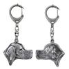 English Pointer - Silver-plated Key Ring with Dog, Handbag Decoration, Backpack Pendant by Brand