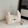 Fashion Faux Fur Women Crossbody Bags Autumn Winter Trendy Furry Shoulder Bag Lady Daily Commuter Handbags