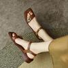 Women Shoes Sandals Genuine Leather Roman Flat With Shoes Split Leather Med Shoes Casual Solid 3cm Cow Leather Shoes